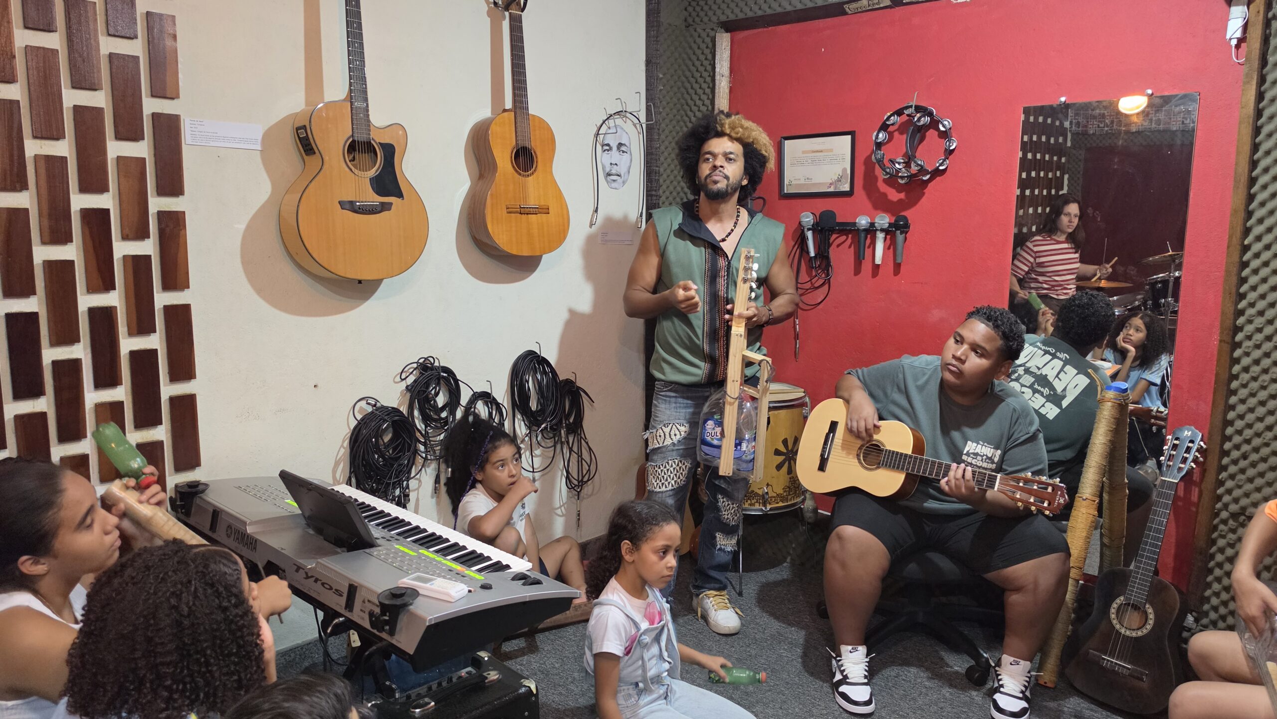 Momento extra do Reciclo Band