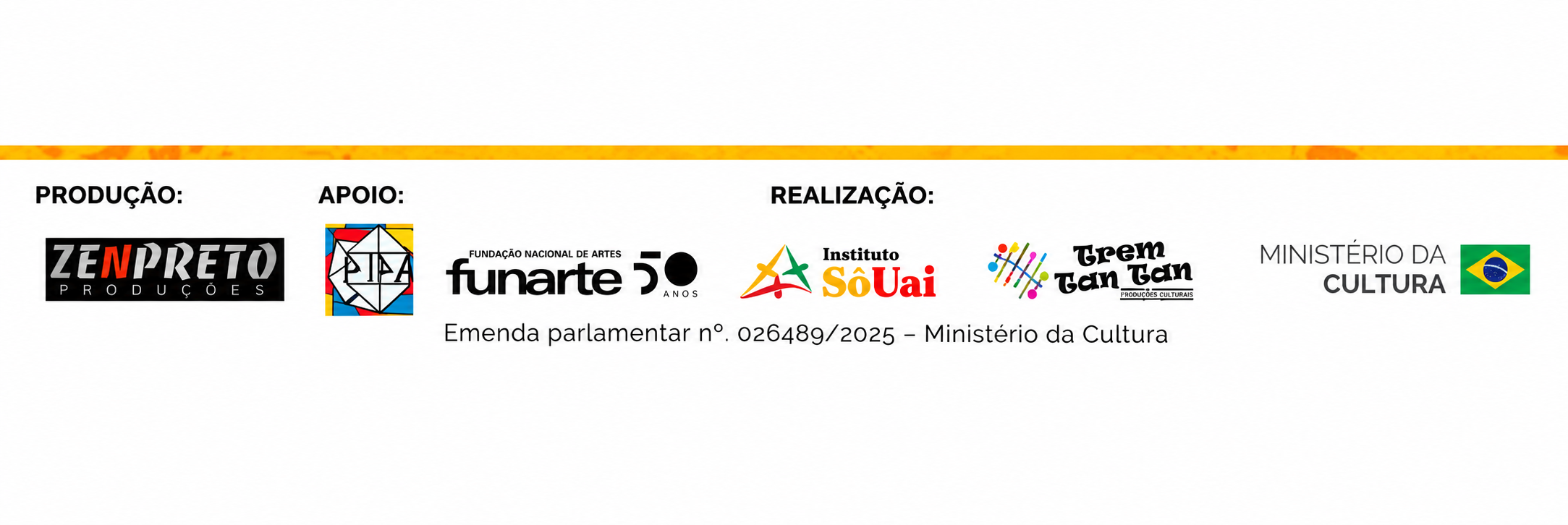 Régua de créditos e realização do Festival de Música Doida